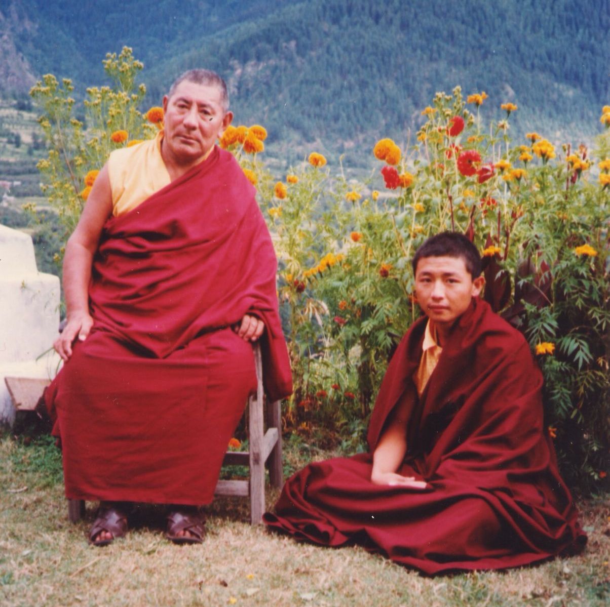 With my root teacher H.E Khenchen Thupten 1986