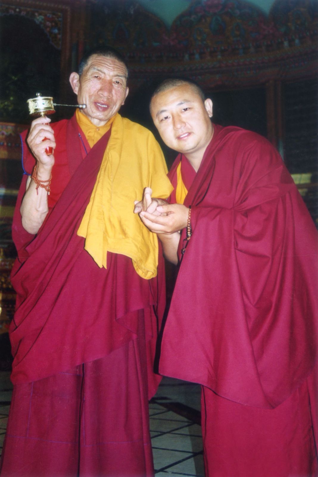 With Late Gar Mingyur Rinpoche