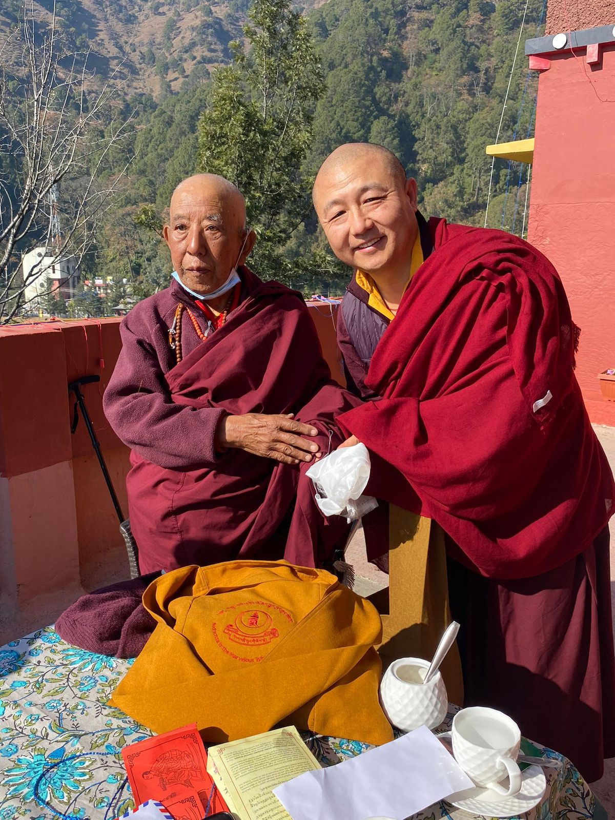 With H.E. Choegye Ladakh Togdgen Rinpoche 2023 Tsopema